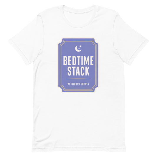 Bedtime Stack Tee mockup
