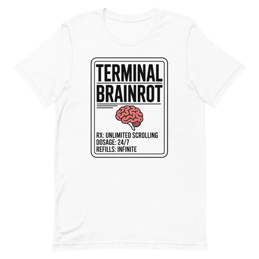 Terminal Brainrot Tee mockup